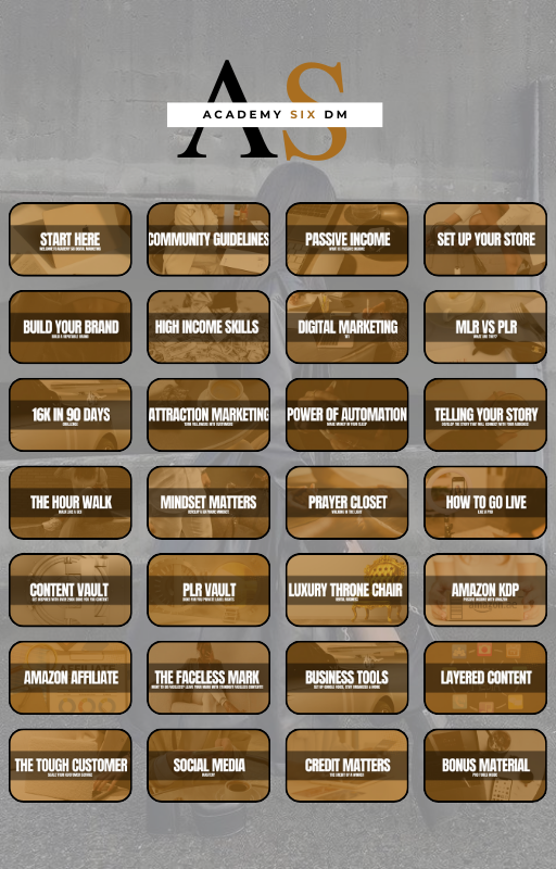 Academy Six + University = Made for success hungry entrepreneurs like yourself.