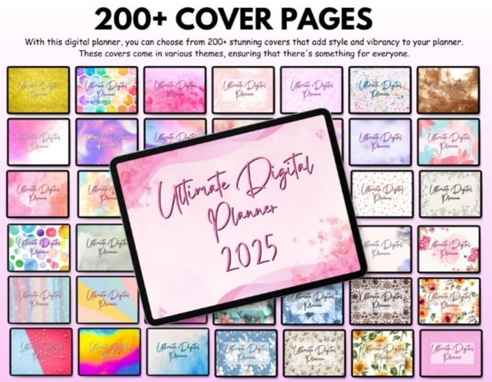 All-in-One Hyperlink Digital Planner 2025 2026 2027