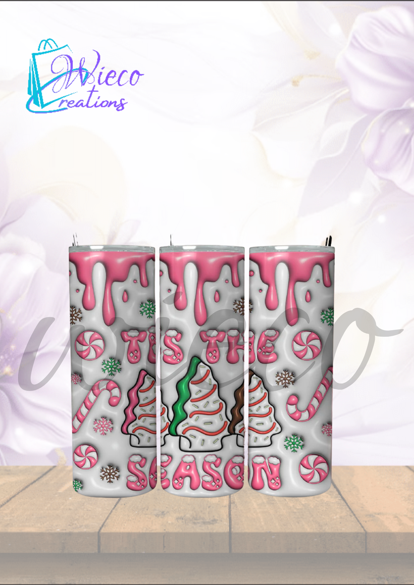 3D Inflated Xmas 12 Drinkware