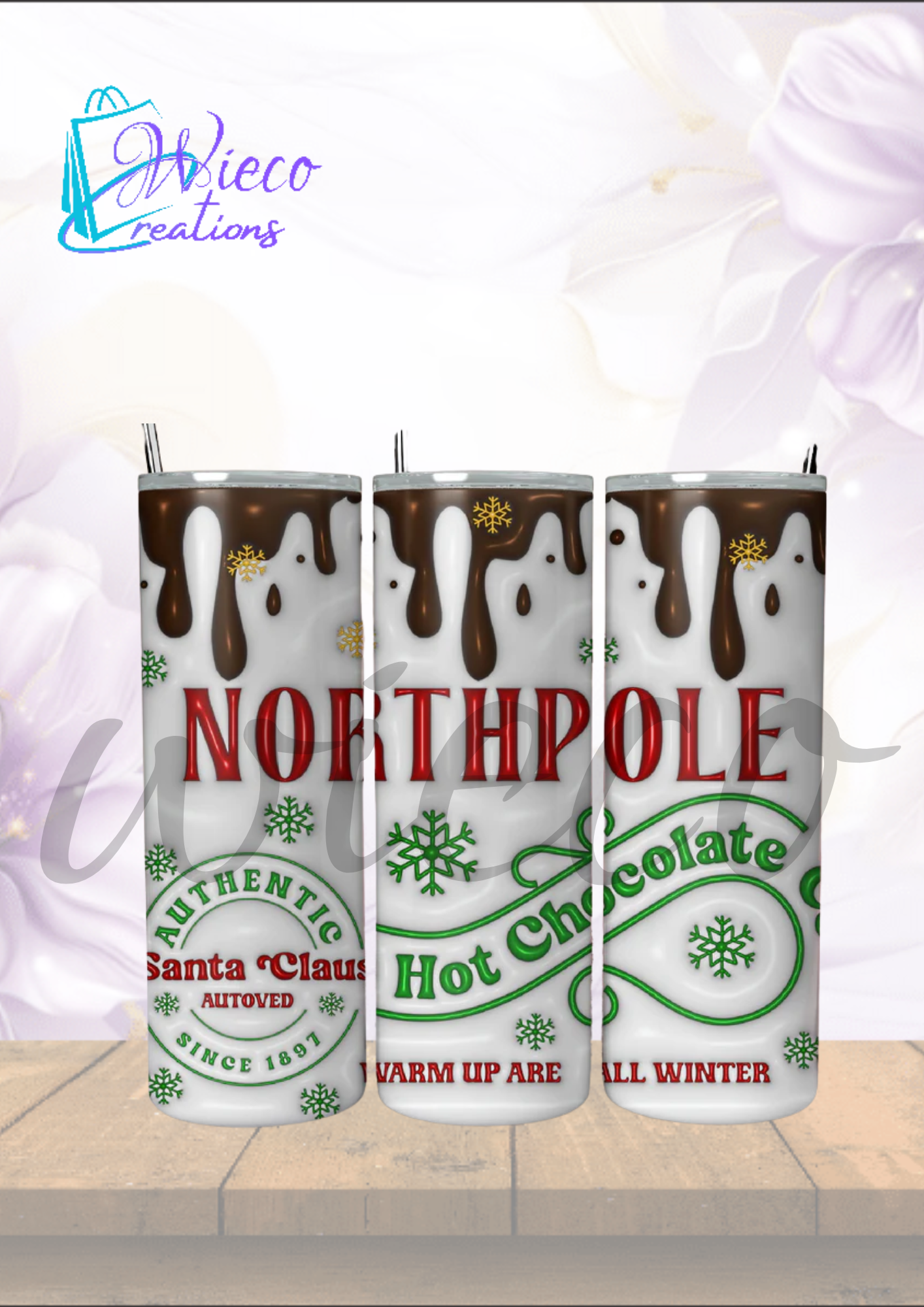 3D Inflated Xmas 14 Drinkware