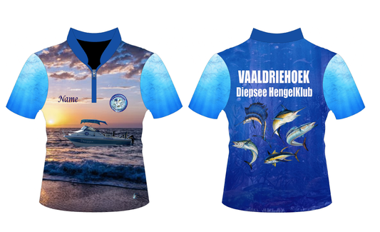 Vaaldriehoek Diepsee Hengelklub Short Sleeve Shirt