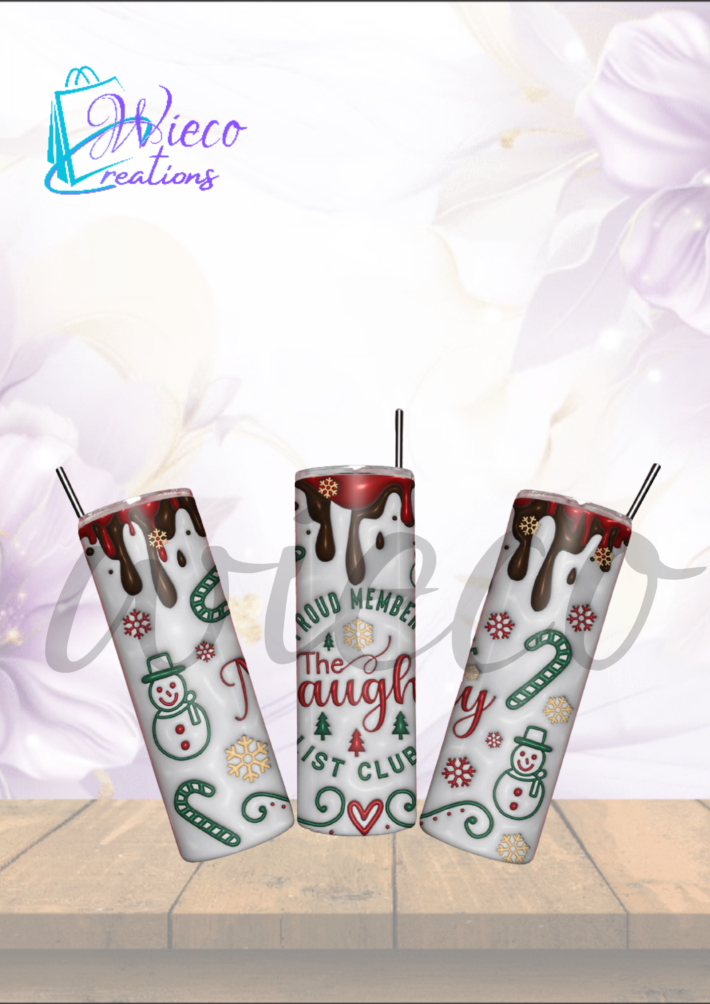 3D Inflated Xmas 2 Drinkware