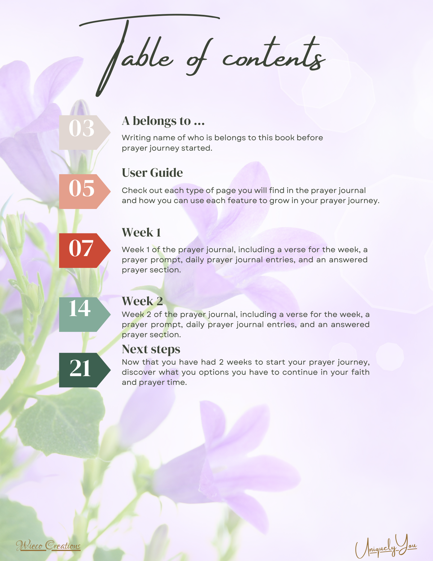 Prayer Journal for Woman 24 Week