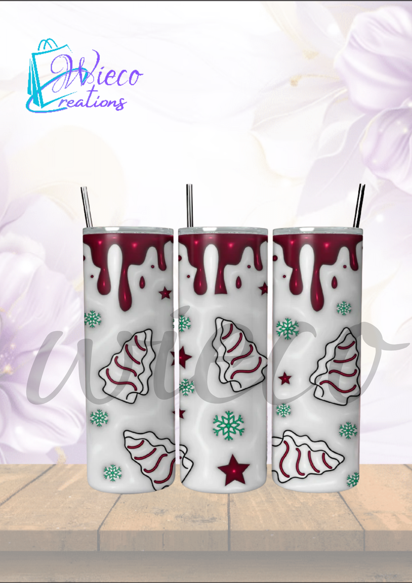 3D Inflated Xmas 4 Drinkware