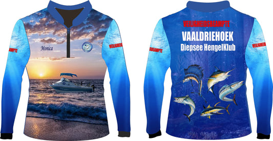 Vaaldriehoek Diepsee Hengelklub Long Sleeve Shirt - Safety