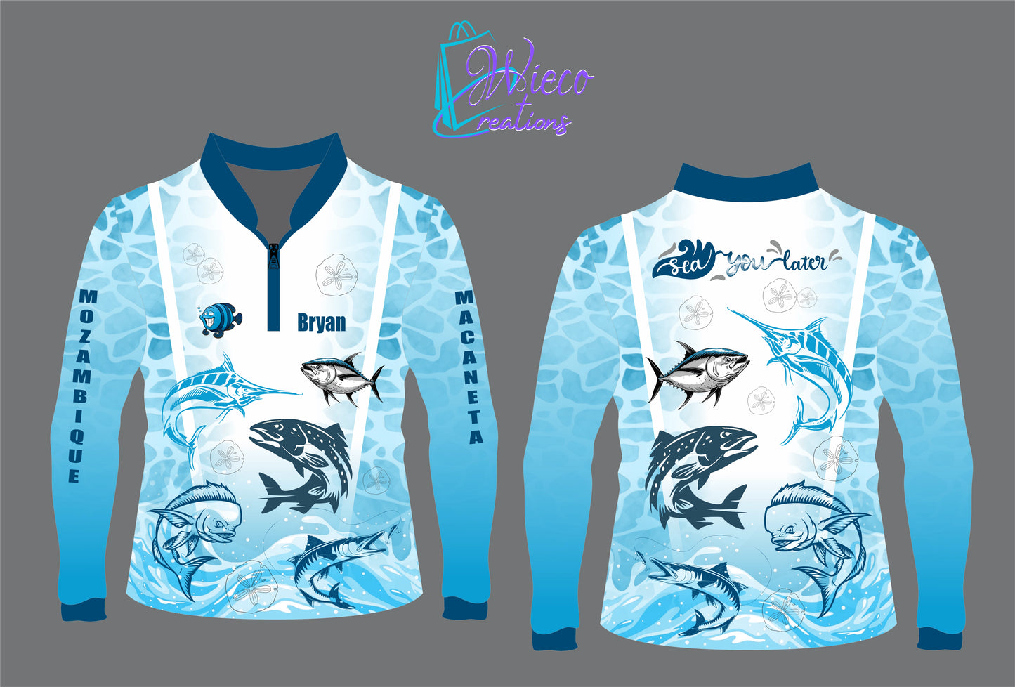 Kids Sea you Later Fishing Shirt