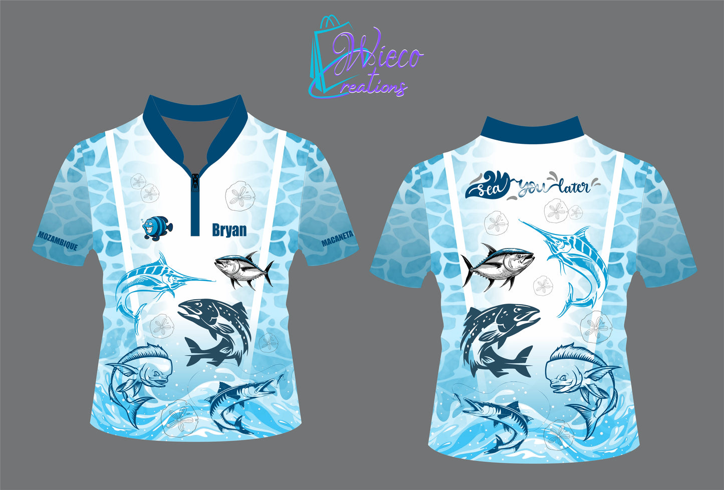 Kids Sea you Later Fishing Shirt