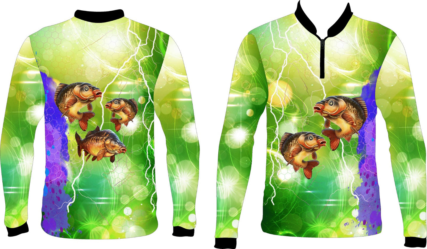 Carp Elec Green Fishing Shirt