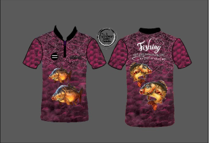 Carp Camo Pink Fishing Shirt