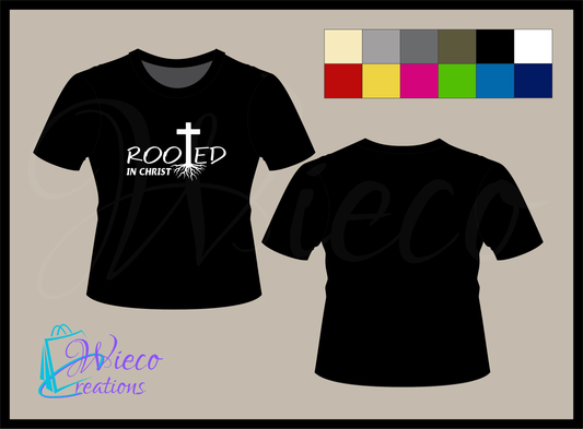 Rooted in Christ Plus size T Shirt