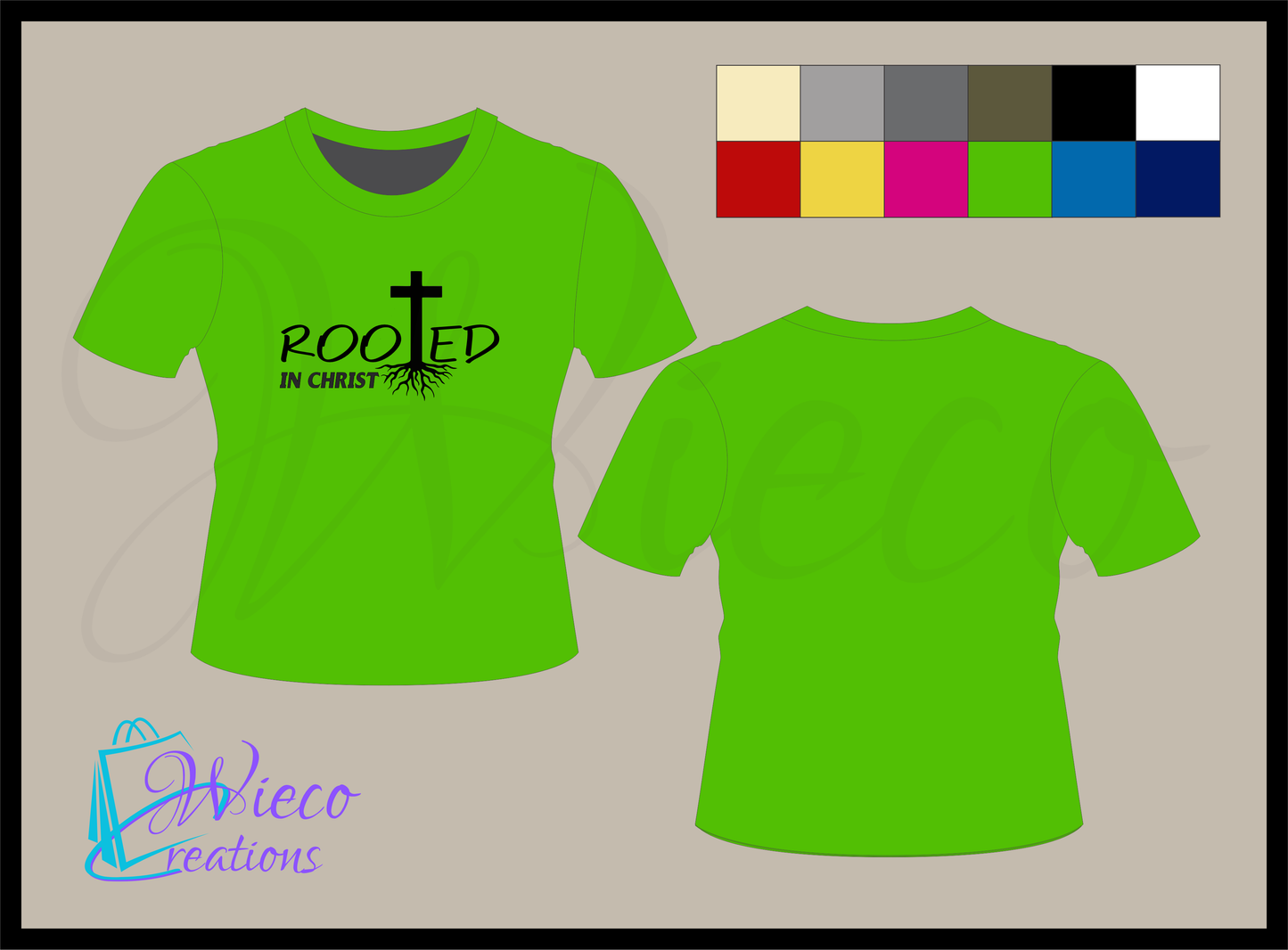 Rooted in Christ Babies and Toddlers T Shirt