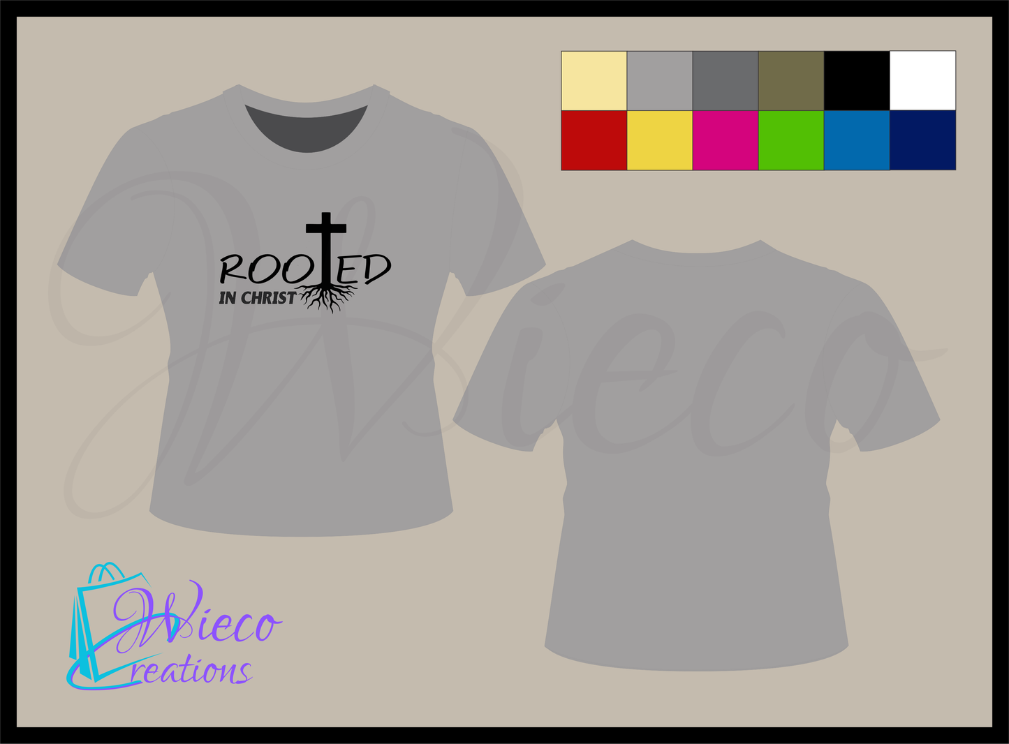 Rooted in Christ Babies and Toddlers T Shirt