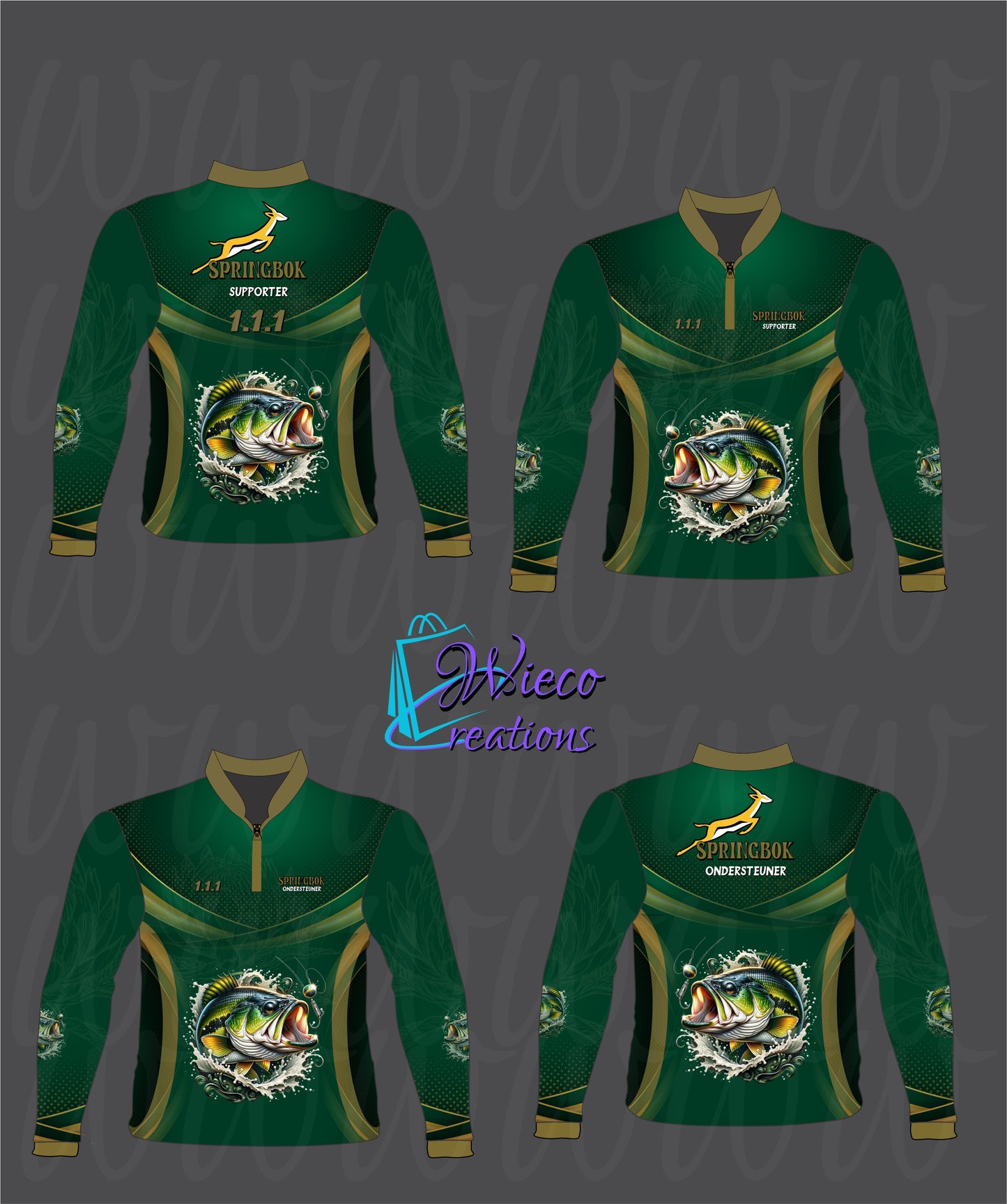 Kids Springbok Bass Fishing Shirt