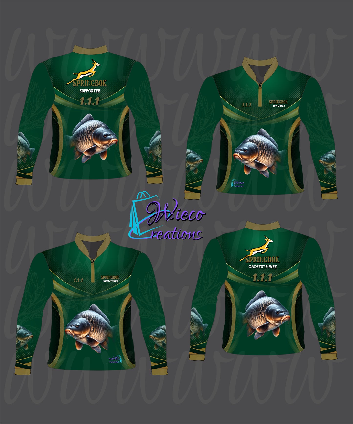 Kids Springbok Carp Fishing Shirt