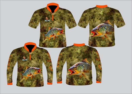 Tiger Fish Camo Fishing Shirt