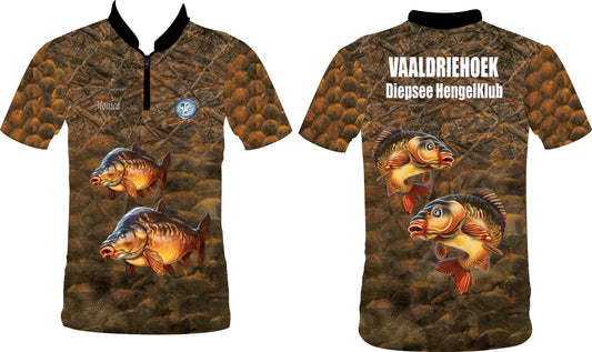 Karp Vaaldriehoek Diepsee Hengelklub Short Sleeve Shirt