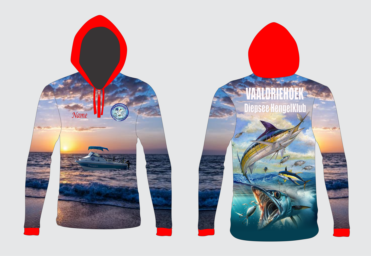 Vaaldriehoek Diepsee Hengelklub Hoodie - Bestuur