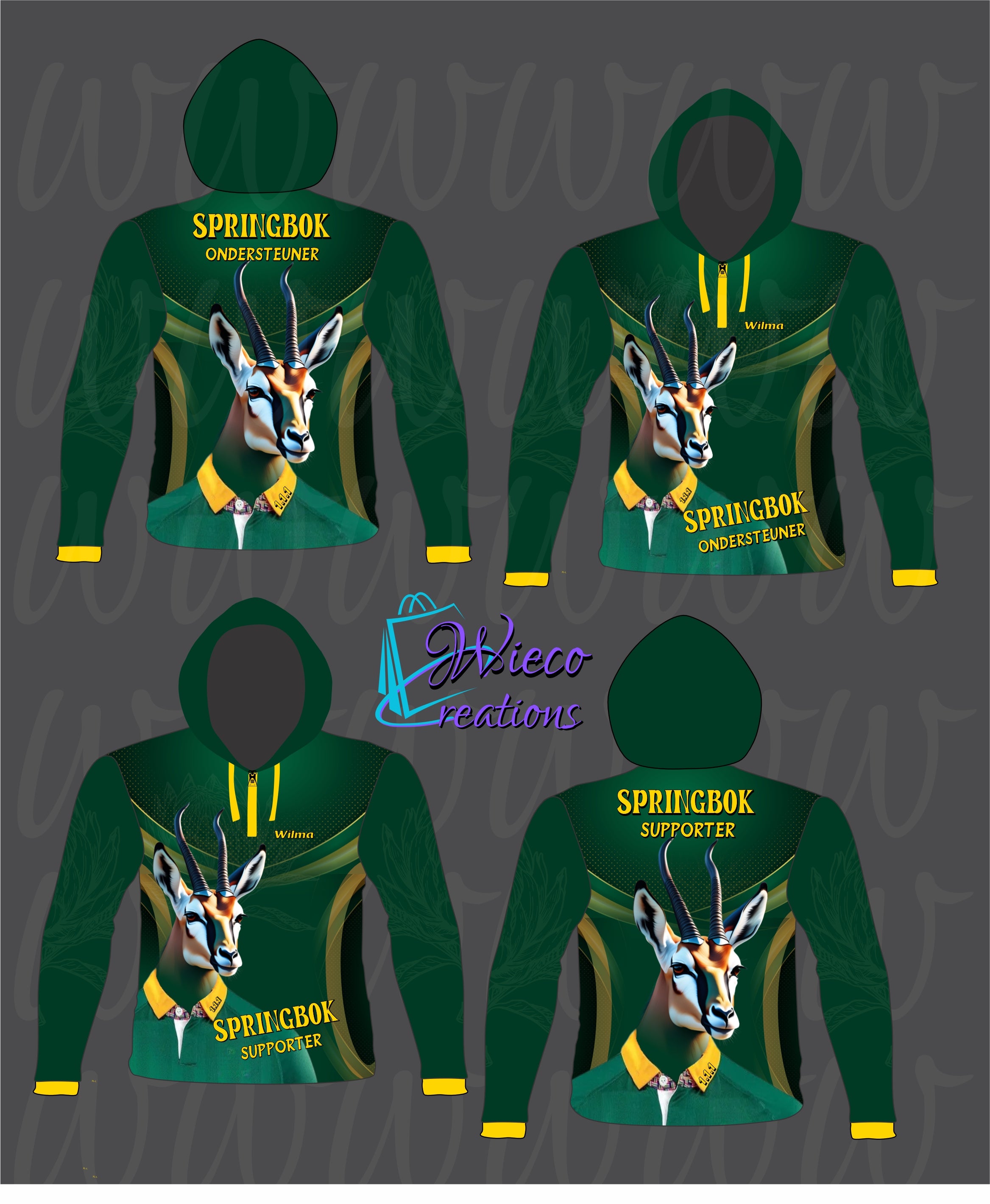 Springbok Hoodie Wieco Creations