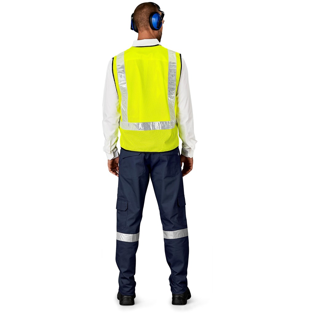 Airport Hi-Viz Reflective Full Zip Vest - Image 3