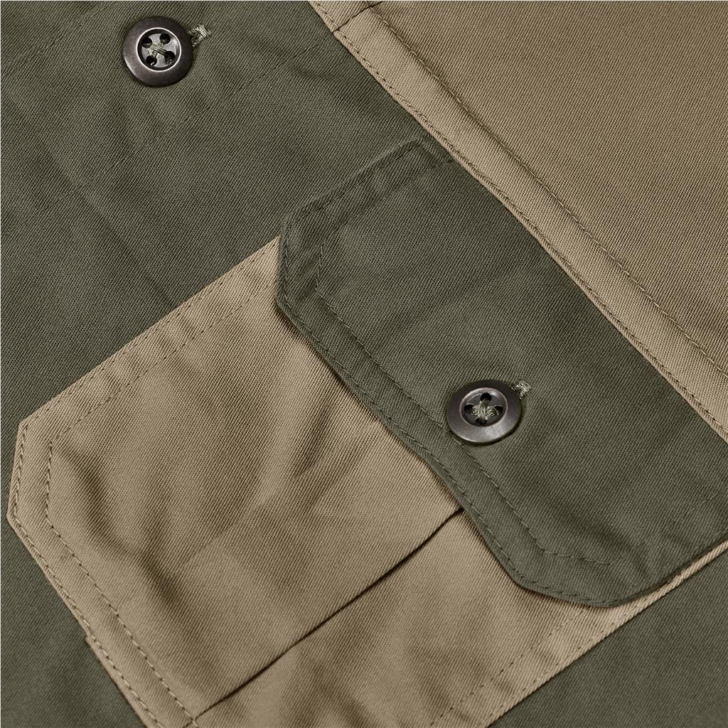 Mens Short Sleeve Serengeti 2-Tone Bush Shirt - Image 4