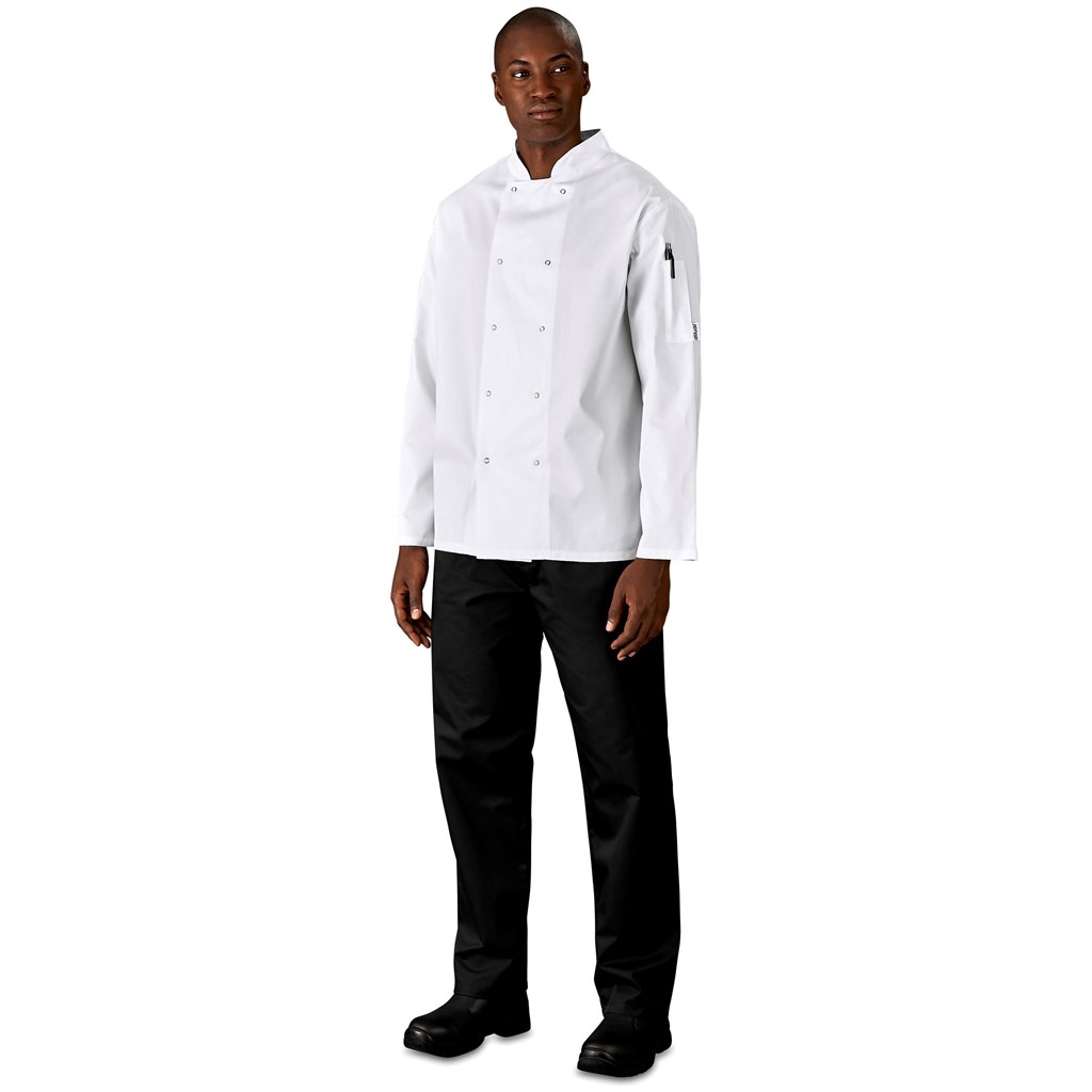 Unisex Long Sleeve Zest Chef Jacket - Image 2