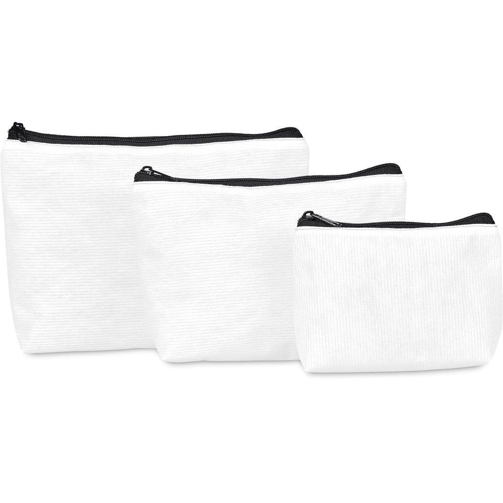 Hoppla Leanne Recycled PET Stitch-Bond Maxi Toiletry Bag - Image 3