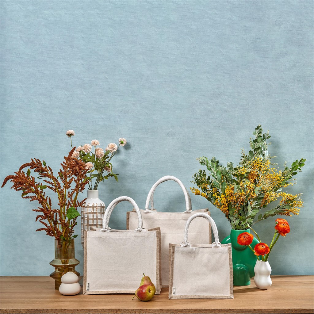 Okiyo Chinsai Maxi Jute & Cotton Tote - Image 5