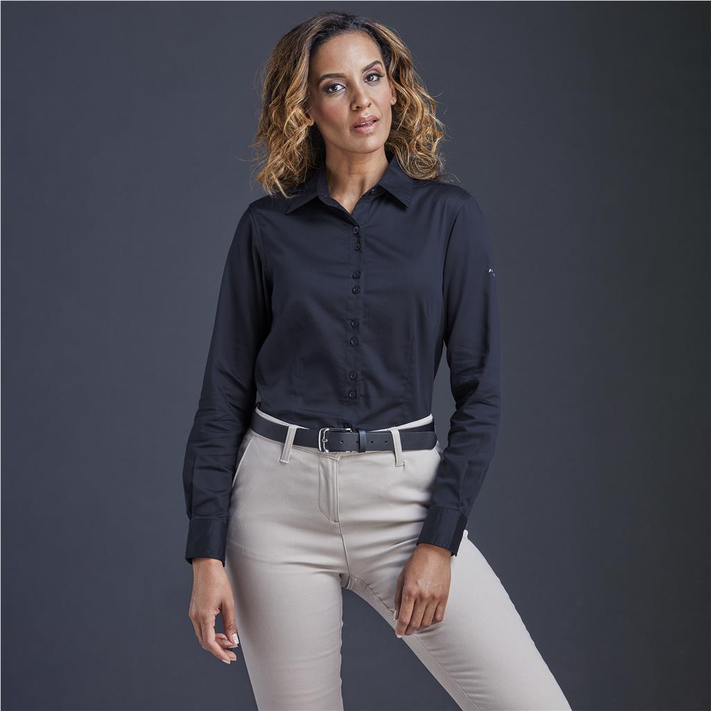 Ladies Long Sleeve Alex Varga Opus Stretch Shirt - Image 3