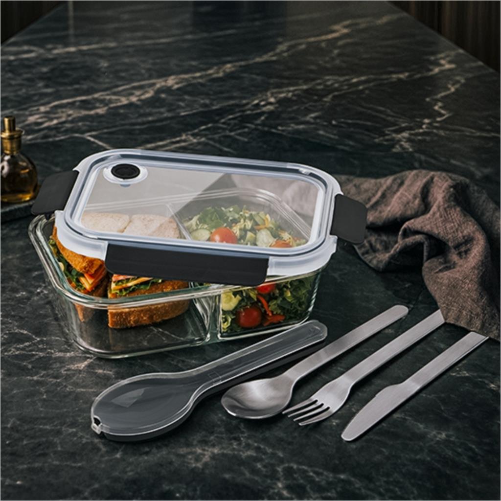 Serendipio Mealmate Lunch Box & Cutlery Set - Image 6