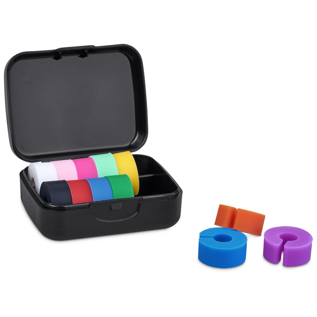 Altitude Clink Wine Glass Marker Rings Set - Image 3