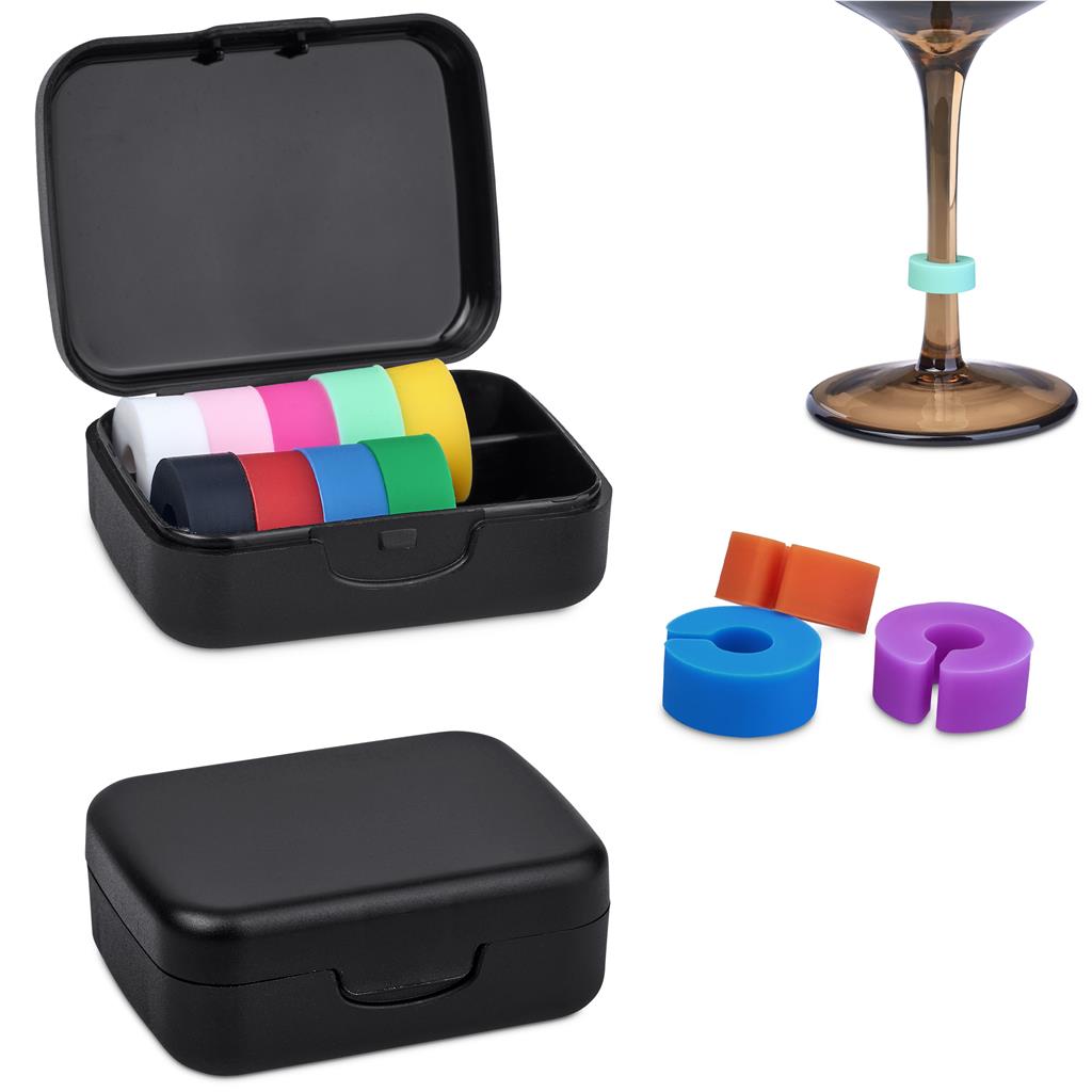 Altitude Clink Wine Glass Marker Rings Set - Image 4