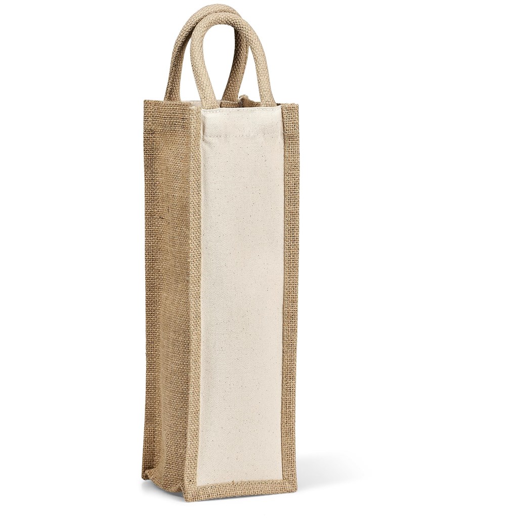 Okiyo Inshu Jute & Cotton Wine Tote - Image 3