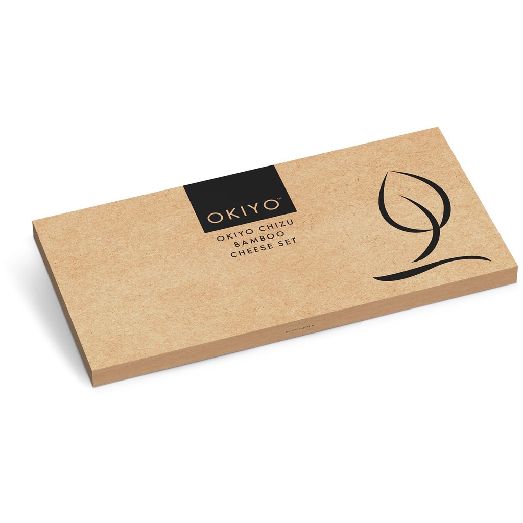 Okiyo Chizu Bamboo Cheese Board Set - Image 2