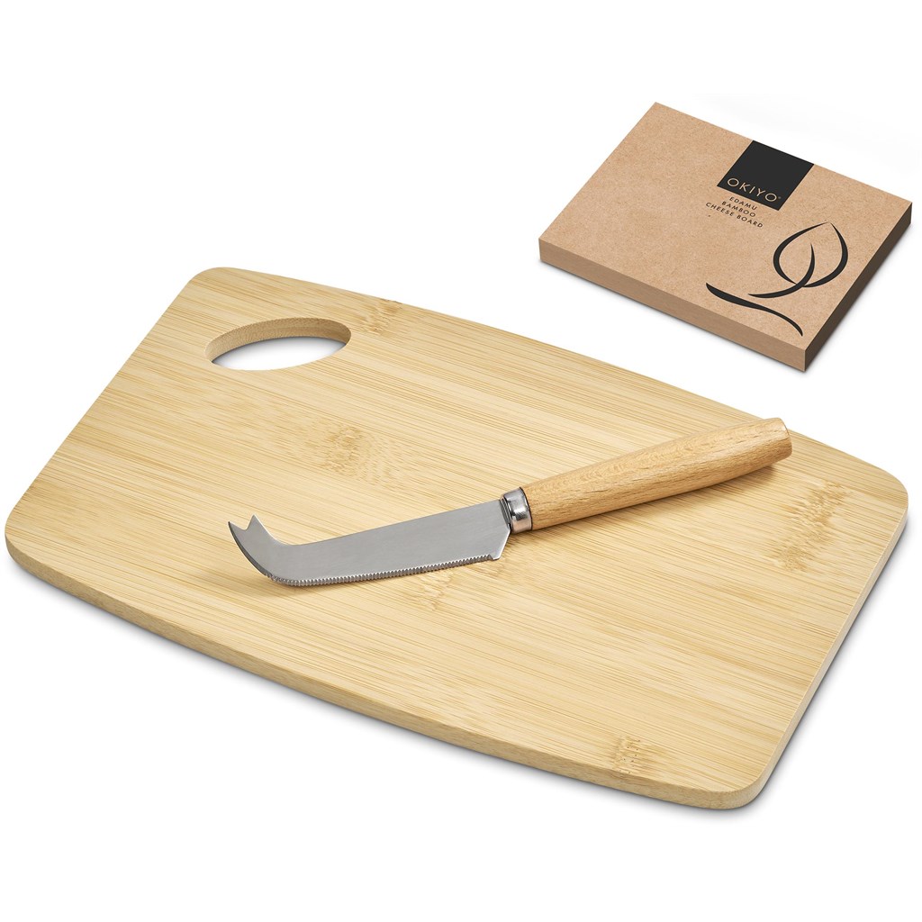 Okiyo Edamu Bamboo Cheese Board Set - Image 3