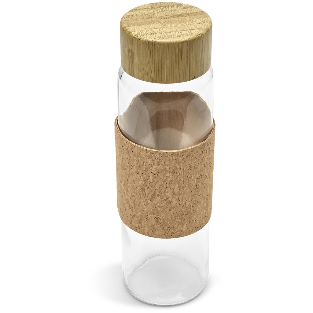 Kooshty Clear Bamboost Glass Water Bottle - 700ml - Image 2