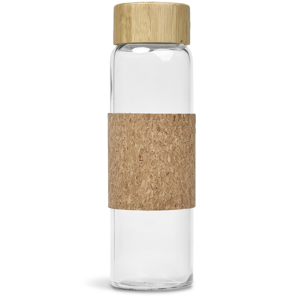 Kooshty Clear Bamboost Glass Water Bottle - 700ml - Image 3