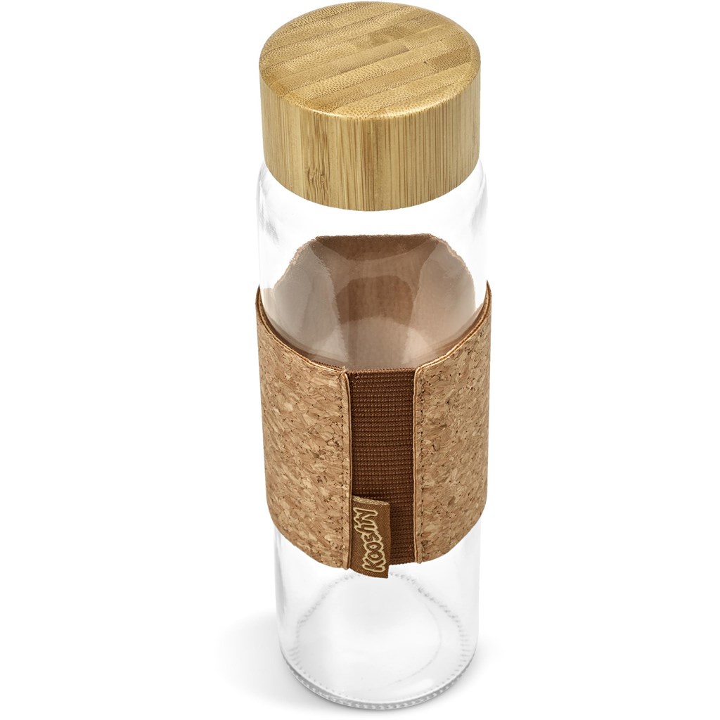 Kooshty Clear Bamboost Glass Water Bottle - 700ml - Image 7