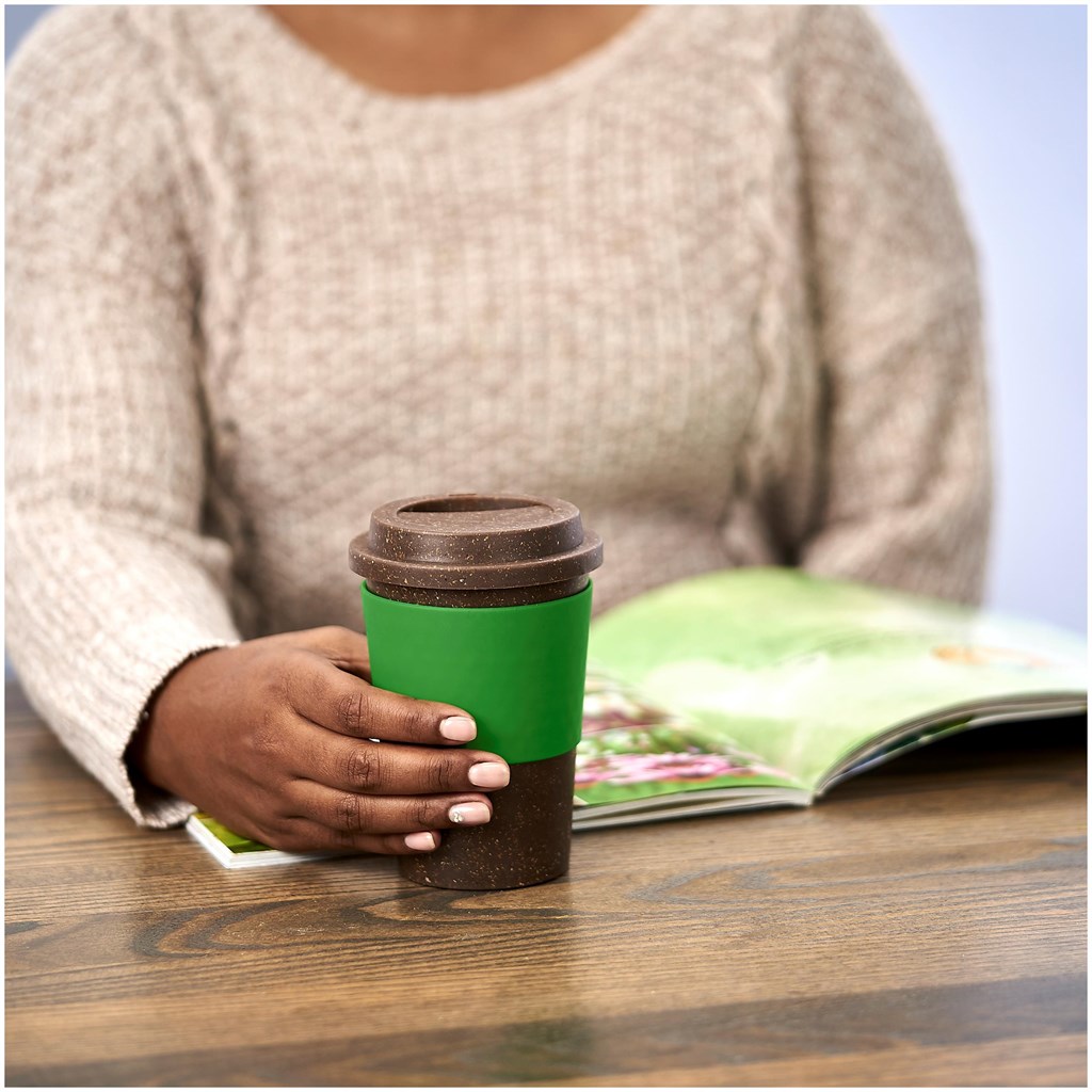Kooshty Brown Bean Plastic Double-Wall Tumbler – 400ml - Image 3
