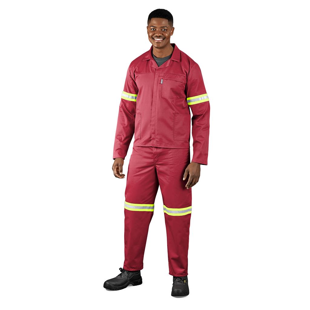 Trade Polycotton Conti Suit - Reflective Arms & Legs - Yellow Tape - Image 3