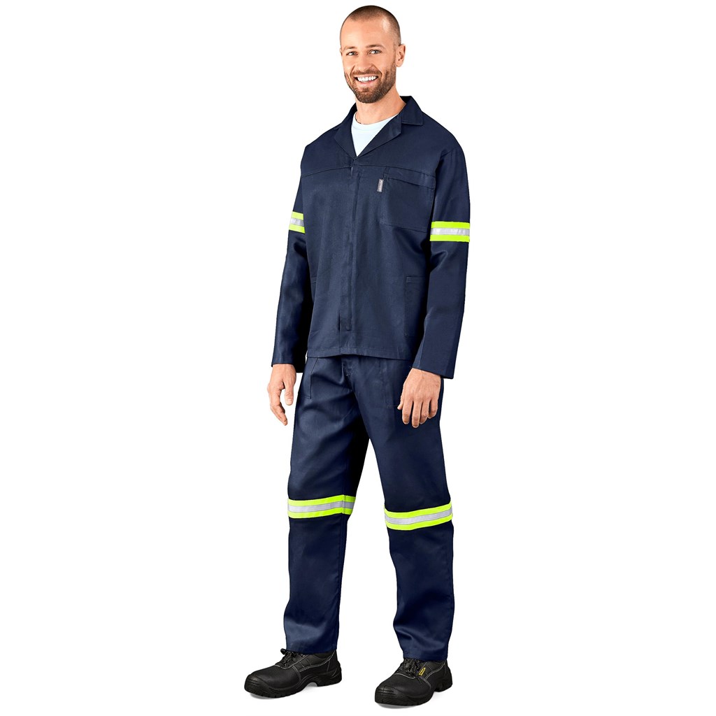 Technician 100% Cotton Conti Suit - Reflective Arms & Legs - Yellow Tape - Image 6