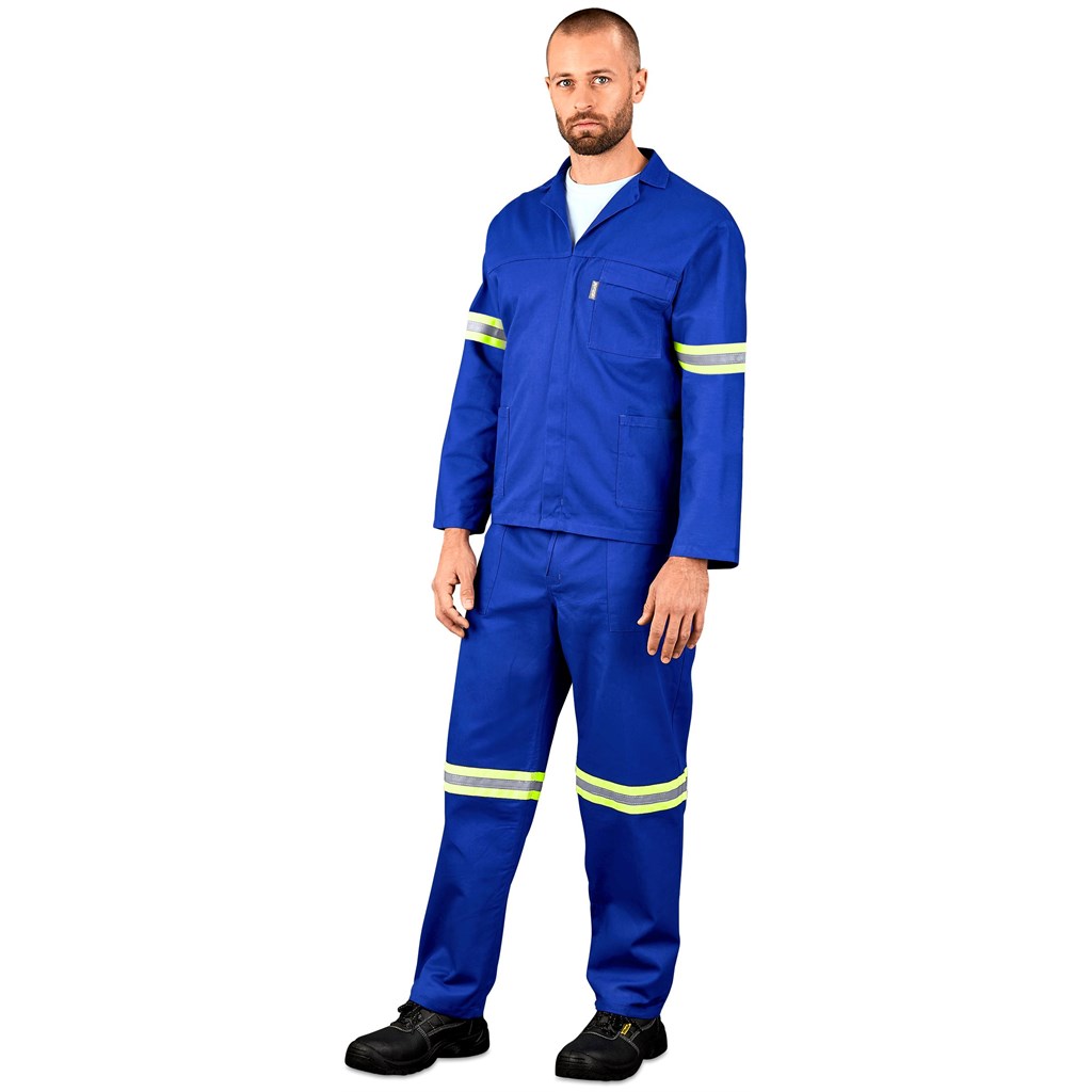 Technician 100% Cotton Conti Suit - Reflective Arms & Legs - Yellow Tape - Image 5