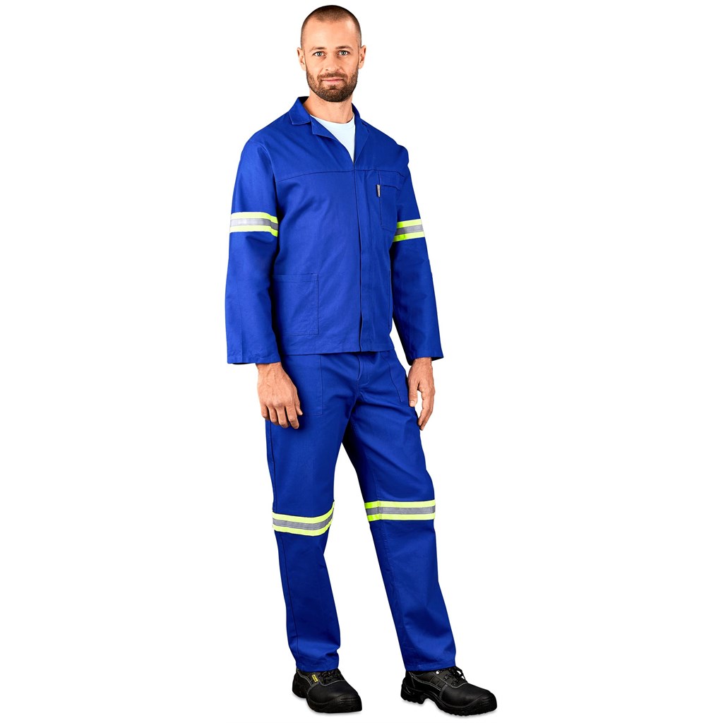 Technician 100% Cotton Conti Suit - Reflective Arms, Legs & Back - Yellow Tape - Image 5