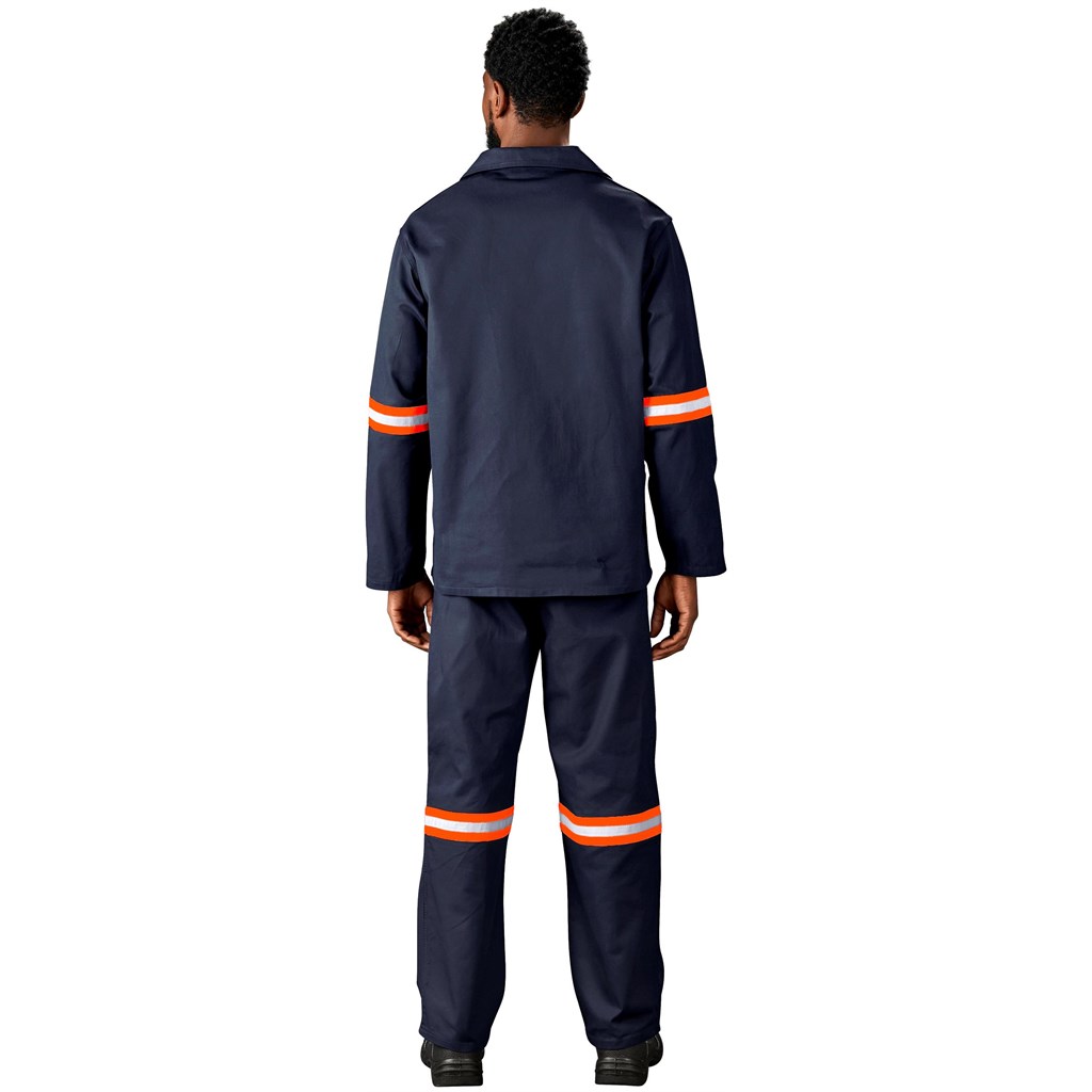Artisan Premium 100% Cotton Jacket - Reflective Arms - Orange Tape - Image 8