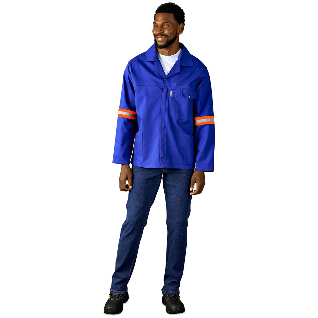 Artisan Premium 100% Cotton Jacket - Reflective Arms - Orange Tape - Image 5