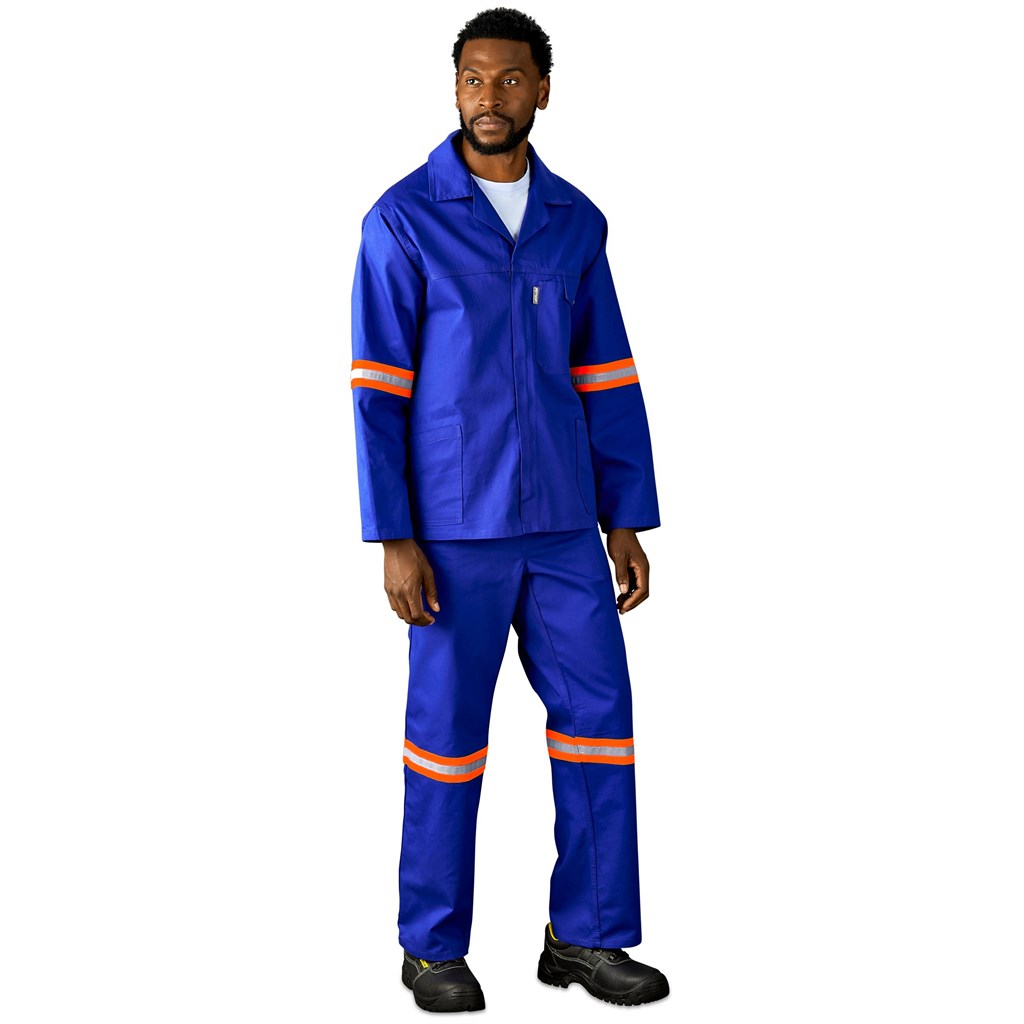 Artisan Premium 100% Cotton Jacket - Reflective Arms - Orange Tape - Image 9