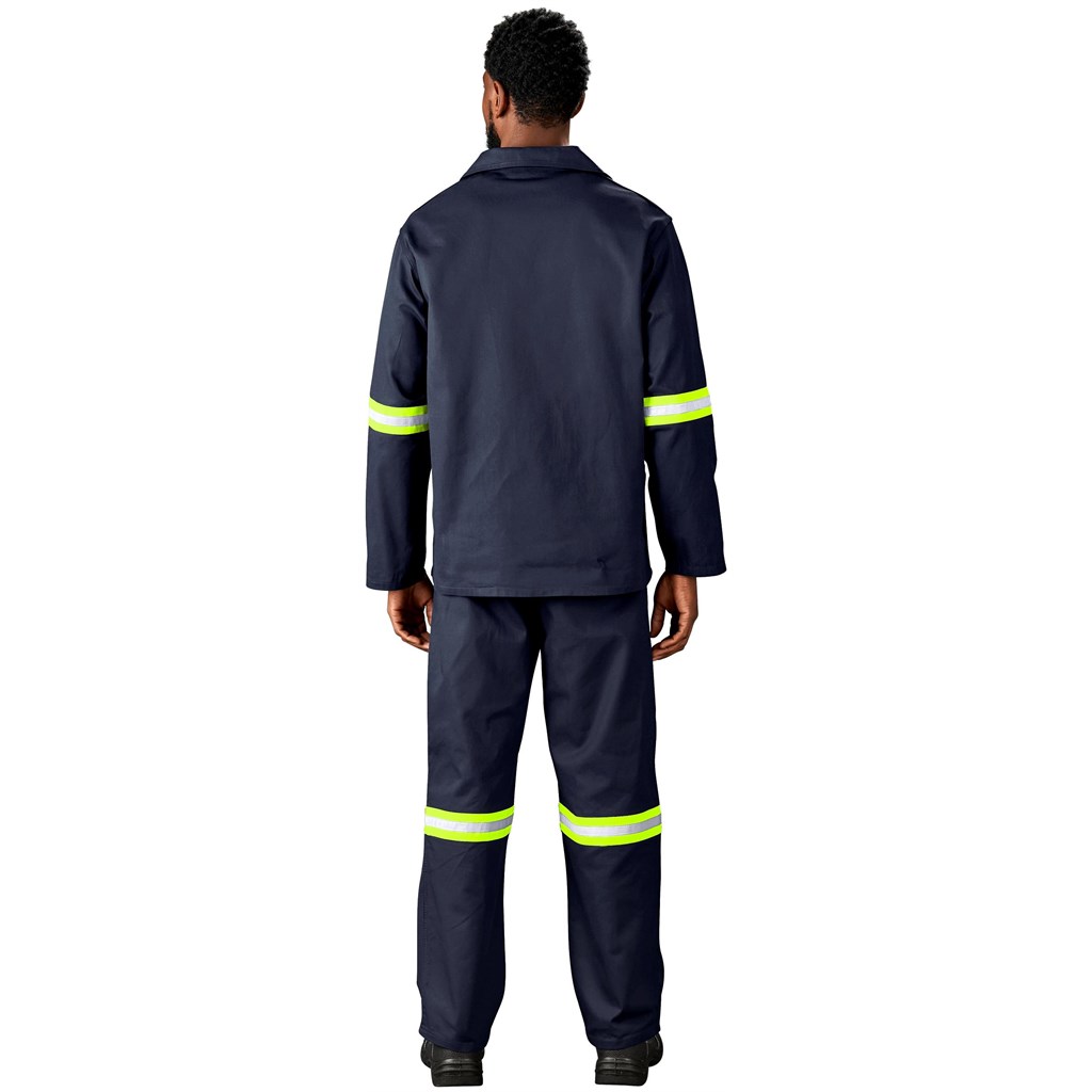 Artisan Premium 100% Cotton Pants - Reflective Legs - Yellow Tape - Image 4