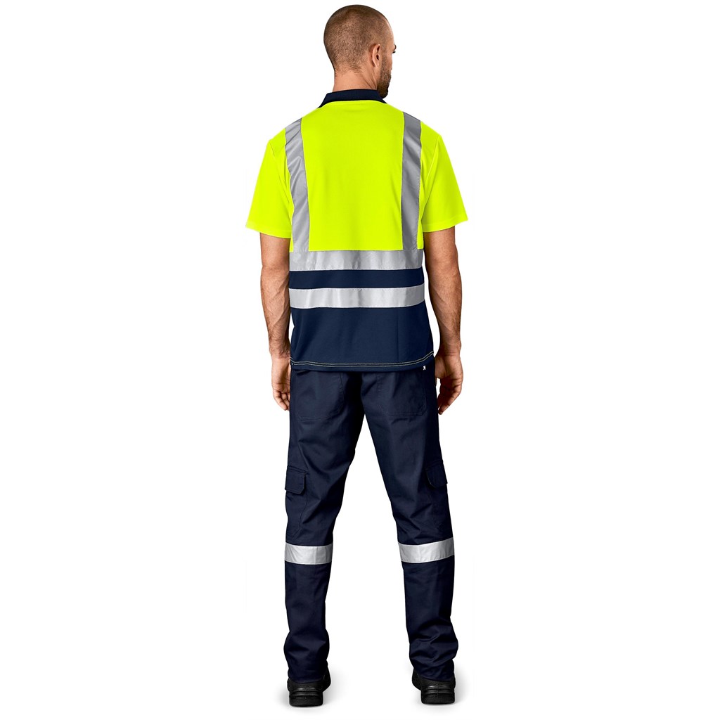 Surveyor Two-Tone Hi-Viz Reflective Golf Shirt - Image 3