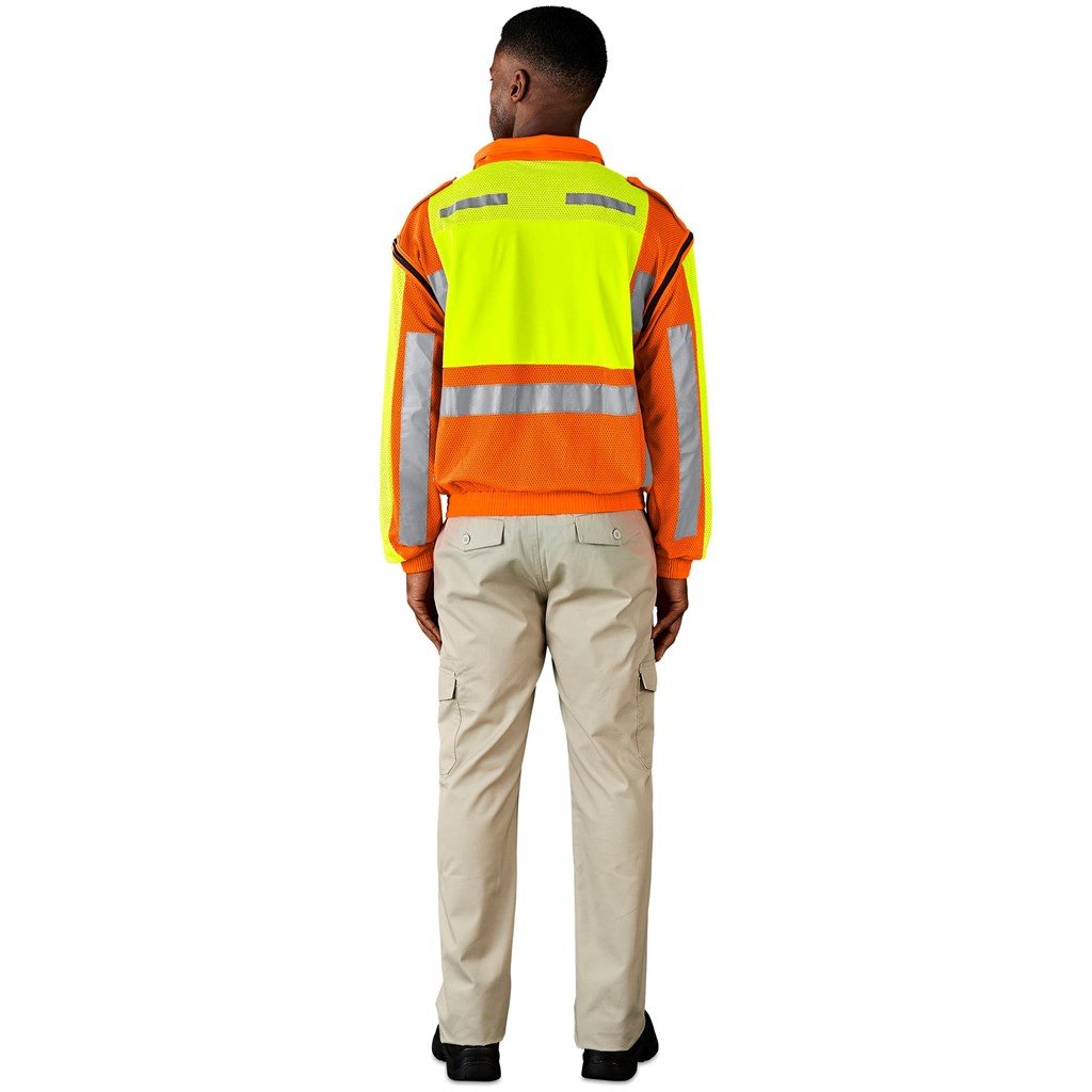 Metro Two-Tone Hi-Viz Reflective Zip-Off Jacket - Image 3