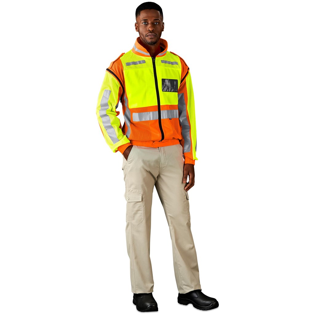 Metro Two-Tone Hi-Viz Reflective Zip-Off Jacket - Image 7