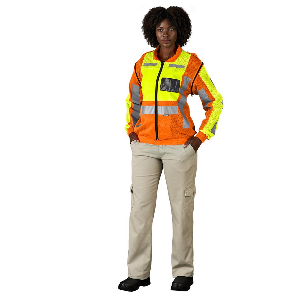Metro Two-Tone Hi-Viz Reflective Zip-Off Jacket - Image 4